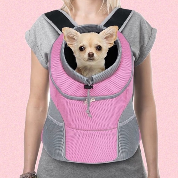 Other - 👍🏼Valentine special!!🩷
Pink and Gray Pet Carrier Backpack